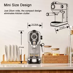 Imagen de Máquina de Café Espresso Semiautomática 20 Bar Biolomix