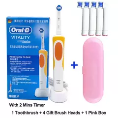 Oral B Electric Toothbrush 2D Rotary Vibration Clean Charging Tooth Brush Cross