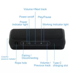 Imagen de Altavoz Bluetooth Portátil WISETIGER P3