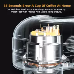 Imagen de Máquina de Café Espresso Semiautomática 20 Bar Biolomix