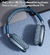 P9 Headset Bluetooth sem fio, com microfone