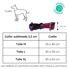 Collar Sublimado 2,5 cm - TALLE L - La Tienda de Selva