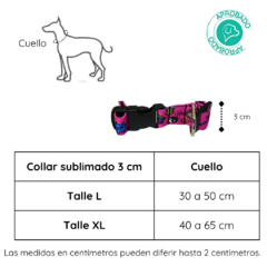 Collar Sublimado 3 cm - TALLE L - La Tienda de Selva