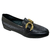 Mocassim Feminino Loafer em Couro Preto