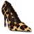 Scarpin Couro Animal Print Onça Salto Alto Fino Santa Lolla - comprar online