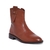 Bota Coturno Couro Chocolate Cano Curto Santa Lolla - comprar online