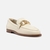 Mocassim Branco Couro Medalha Arezzo - comprar online