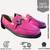 Mocassim Feminino Loafer em Couro pink - Lotucce