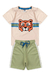 Conjunto Masculino Infantil Tiger Bege