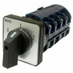 Chave Rotativa BHS LW26-63D/06 (LW26-D-63) Tripolar 2X60° 63A 2 Enrolamentos (0-1-2)