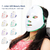 Máscara Facial LED recarregável para casa, terapia de fótons, máscara de beleza