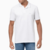 Camisa Polo Calvin Klein Manga Curta Regular Básica Friso - Branco