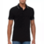 Camisa Polo Calvin Klein Logo na Manga - Preto