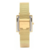 Relógio Condor Ref: Co2035nfr/4b Retangular Mesh - Dourado - comprar online