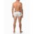 Cueca Calvin Klein Underwear Boxer Canelada Logo - Branco e Vinho - Bel Magazine