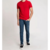 Camiseta Tommy Hilfiger Gola C Regular - Vermelho