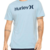 Camiseta Hurley Silk O&o Solid - Azul Claro - loja online