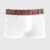 Cueca Calvin Klein Underwear Boxer Canelada Logo - Branco e Vinho - comprar online