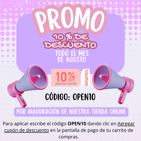 PROMOCION 10% DE DESCUENTO