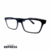 Óculos Quadrado - Preto c/ detalhe transparente