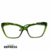 Óculos Gatinho Cristal Moderno - Verde
