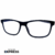 Óculos Quadrado - Preto c/ detalhe interno azul