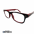 Óculos Quadrado - Preto c/ detalhe interno Vermelho