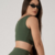 Cropped Duo - Verde Militar - DECAMPLA - Moda Fitness