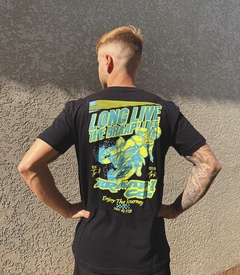 Camiseta Braap! Have no Fear - Preto/Azul/Amarelo