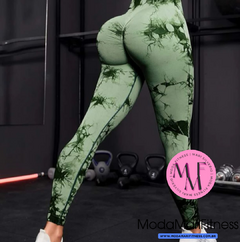 calça legging Gabi em estampa marmorizada com Empina bumbum (Suplex) na internet