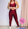 Conjunto Fitness Heloisa em tecido 3D - Top Nadador + Calça (Suplex)