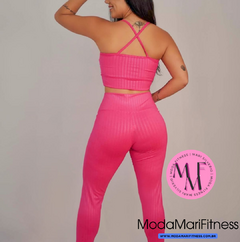 Conjunto Fitness Heloisa em tecido 3D - Top Alcinha + Calça (Suplex) - comprar online