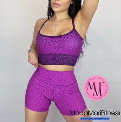 Conjunto fitness Eli em Degrade - Top Alcinha + Short (Suplex) - comprar online