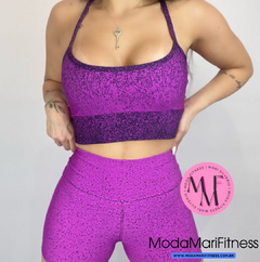 Conjunto fitness Eli em Degrade - Top Alcinha + Short (Suplex)