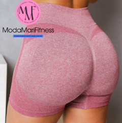 Short Fernanda em poliamida com Empina bumbum lisa - Cores - Moda Mari Fitness 