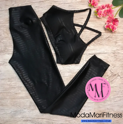 Conjunto Fitness Heloisa em tecido 3D - Top Alcinha + Calça (Suplex) - comprar online