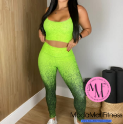 Conjunto fitness Eli em Degrade - Top Alcinha + Calça (Suplex) - loja online