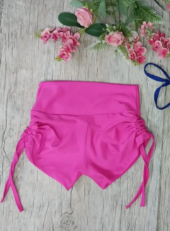 Conjunto Sakura em suplex - Top ALCINHA + Short amarração lateral - Moda Mari Fitness 