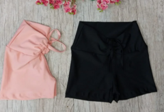 Combo 2 Short liso - BLACK - loja online