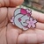 Pin Gato Flor de Sakura