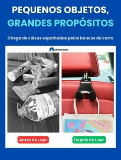 Gancho organizador de encosto de banco (Kit com 4) - DriveSmart