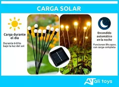 Luces Solares Led Jardin Exterior Ramo Bombillas Estaca - comprar online