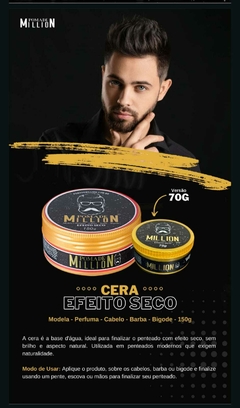 CERA EFEITO SECO 150G/70G - POMADE MILLION