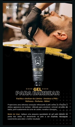 GEL PARA BARBEAR 500ML - POMADE MILLION