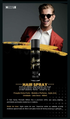 HAIR SPRAY EXTRA FORTE 400ML - POMADE MILLION