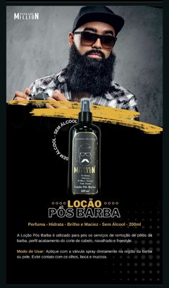 LOÇÃO PÓS BARBA SEM ÁLCOOL 200ML - POMADE MILLION