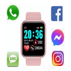 Relógio inteligente unissex D20 para Android e iOS, Bluetooth Smartwatch