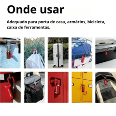 Mini Cadeado de impressão digital USB Keyless, Bloqueio de bagagem eletrônico - comprar online