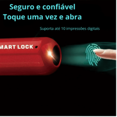 Mini Cadeado de impressão digital USB Keyless, Bloqueio de bagagem eletrônico