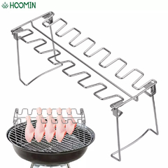 Churrasco Antiaderente Suporte De Grelha De Aço Inoxidável, Churrasco, Carne, Frango, Asa, Perna, Grill, Forno, Suporte De Torrador, Cozinhando Rack